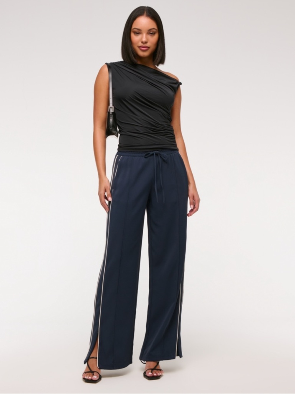 Abercrombie & Fitch Navy Pull-on Track Pants (LS)